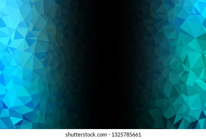 Light Blue, Green vector abstract mosaic pattern. A sample with polygonal shapes. Completely new template for your business design.