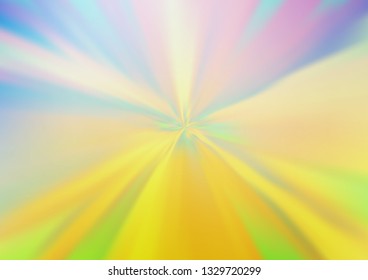 Light Blue, Green vector abstract bokeh pattern. Creative illustration in halftone style with gradient. A completely new template for your design.