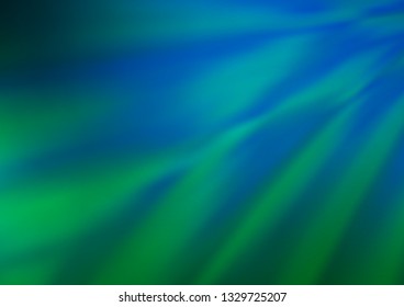 Light Blue, Green vector abstract blurred background. A completely new color illustration in a bokeh style. The best blurred design for your business.