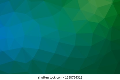 Light Blue, Green vector abstract mosaic pattern. Shining colored illustration in a Brand new style. Brand new style for your business design.