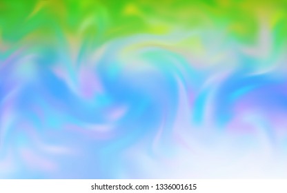 Light Blue, Green vector abstract layout. A completely new colored illustration in blur style. Background for a cell phone.