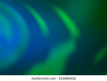 Light Blue, Green vector abstract template. Creative illustration in halftone style with gradient. The blurred design can be used for your web site.