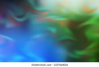 Light Blue, Green vector abstract bright pattern. Glitter abstract illustration with gradient design. Blurred design for your web site.
