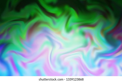 Light Blue, Green vector abstract bright texture. A completely new colored illustration in blur style. Background for designs.