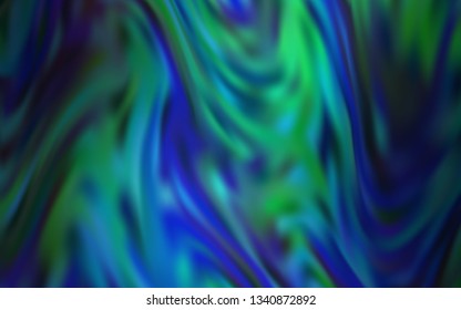 Light Blue, Green vector abstract blurred background. Creative illustration in halftone style with gradient. Smart design for your work.