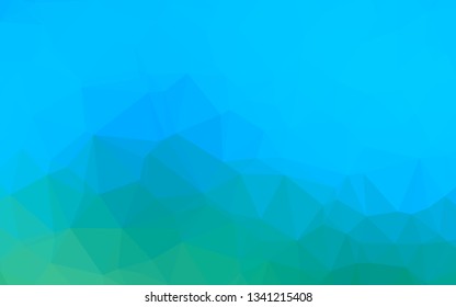 Light Blue, Green vector abstract polygonal cover. A completely new color illustration in a vague style. Textured pattern for background.