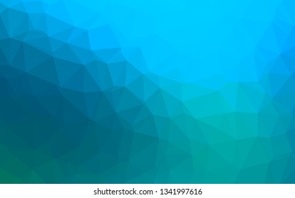 Light Blue, Green vector abstract mosaic pattern. Colorful illustration in abstract style with gradient. New texture for your design.