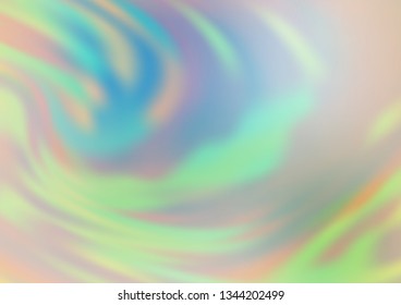 Light Blue, Green vector abstract bright background. Colorful illustration in blurry style with gradient. The template can be used for your brand book.