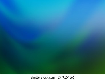 Light Blue, Green vector abstract blurred template. Colorful illustration in blurry style with gradient. The template can be used for your brand book.