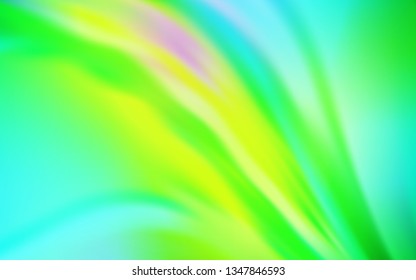 Light Blue, Green vector abstract blurred layout. Shining colored illustration in smart style. New style for your business design.