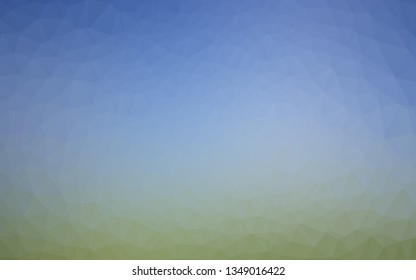 Light Blue, Green vector abstract polygonal texture. Colorful abstract illustration with gradient. Template for a cell phone background.