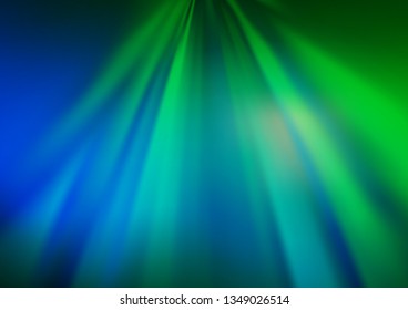 Light Blue, Green vector abstract blurred template. A completely new color illustration in a bokeh style. A completely new template for your design.