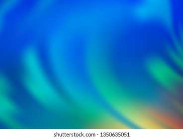 Light Blue, Green vector abstract blurred pattern. Colorful abstract illustration with gradient. The best blurred design for your business.