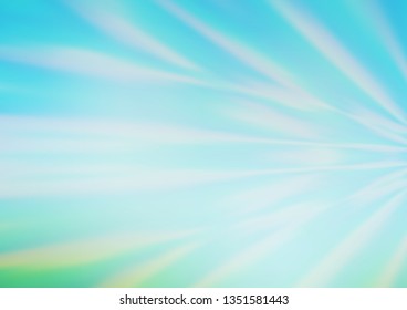 Light Blue, Green vector abstract blurred pattern. A completely new color illustration in a bokeh style. The template can be used for your brand book.