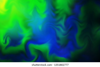 Light Blue, Green vector abstract bright template. New colored illustration in blur style with gradient. New way of your design.