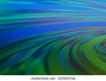 Light Blue, Green vector abstract bokeh pattern. Creative illustration in halftone style with gradient. A completely new template for your design.