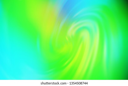 Light Blue, Green vector abstract bright texture. A completely new colored illustration in blur style. New style for your business design.