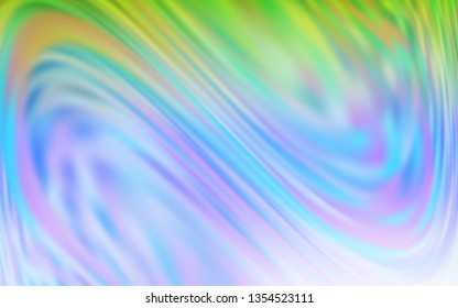 Light Blue, Green vector abstract blurred layout. Glitter abstract illustration with gradient design. Background for designs.