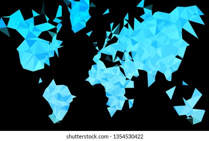 Light Blue, Green vector abstract polygonal texture. Creative illustration in halftone style with gradient. Polygonal design for your web site.