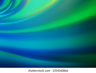 Light Blue, Green vector abstract blurred template. Modern geometrical abstract illustration with gradient. The elegant pattern for brand book.