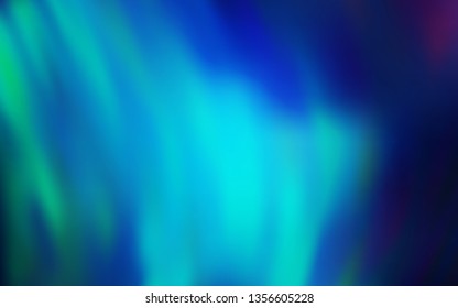 Light Blue, Green vector abstract blurred background. Glitter abstract illustration with gradient design. New style design for your brand book.