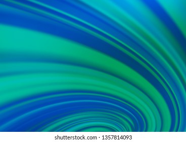 Light Blue, Green vector abstract blurred background. Glitter abstract illustration with an elegant design. The background for your creative designs.