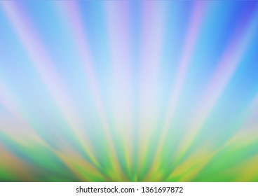 Light Blue, Green vector abstract bright template. Colorful illustration in blurry style with gradient. The best blurred design for your business.