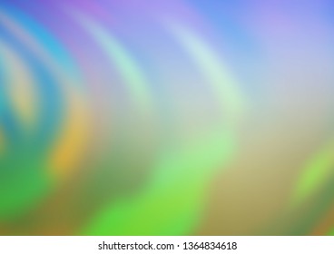 Light Blue, Green vector abstract template. An elegant bright illustration with gradient. A completely new template for your design.