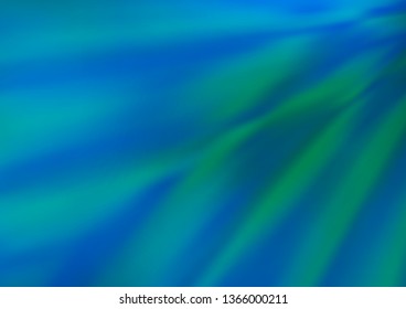Light Blue, Green vector abstract bokeh pattern. Colorful illustration in blurry style with gradient. A completely new design for your business.