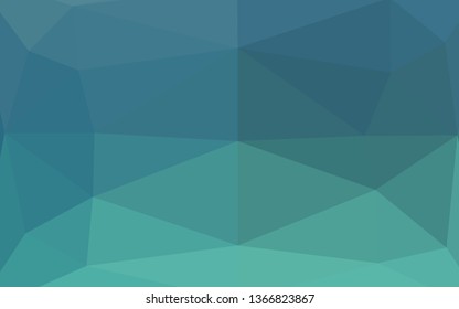Light Blue, Green vector abstract polygonal layout. Geometric illustration in Origami style with gradient. New texture for your design.