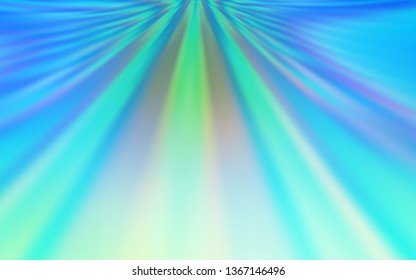 Light Blue, Green vector abstract blurred background. Creative illustration in halftone style with gradient. Completely new design for your business.
