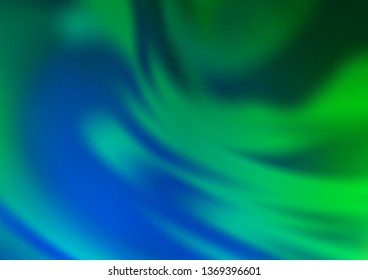 Light Blue, Green vector abstract template. A vague abstract illustration with gradient. The background for your creative designs.