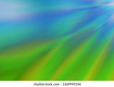 Light Blue, Green vector abstract bright template. An elegant bright illustration with gradient. The best blurred design for your business.