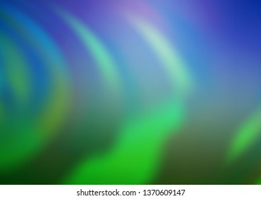 Light Blue, Green vector abstract bright template. A completely new color illustration in a bokeh style. Brand new style for your business design.