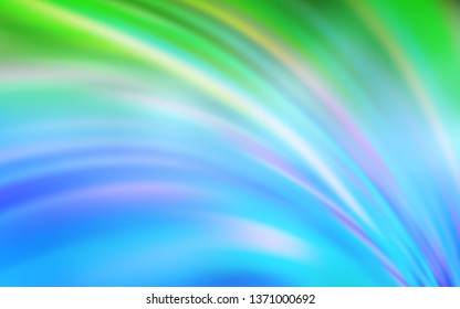 Light Blue, Green vector abstract bright pattern. New colored illustration in blur style with gradient. New design for your business.