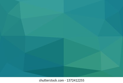 Light Blue, Green vector abstract polygonal texture. A sample with polygonal shapes. Template for your brand book.