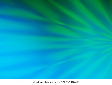 Light Blue, Green vector abstract background. Creative illustration in halftone style with gradient. The blurred design can be used for your web site.
