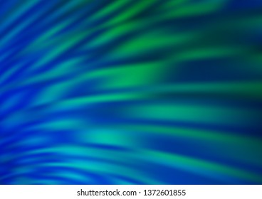 Light Blue, Green vector abstract blurred background. Creative illustration in halftone style with gradient. The background for your creative designs.