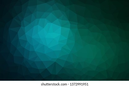 Light Blue, Green vector abstract mosaic backdrop. Colorful illustration in polygonal style with gradient. New template for your brand book.