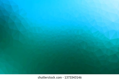 Light Blue, Green vector abstract polygonal layout. Colorful illustration in abstract style with gradient. New texture for your design.