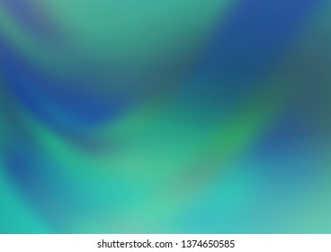 Light Blue, Green vector abstract bright background. Colorful illustration in blurry style with gradient. The best blurred design for your business.