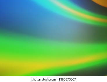 Light Blue, Green vector abstract bright background. Colorful illustration in blurry style with gradient. A completely new template for your design.