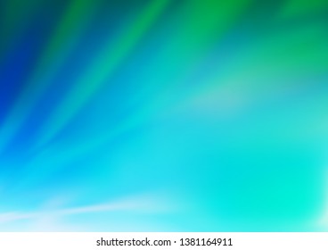 Light Blue, Green vector abstract template. Creative illustration in halftone style with gradient. The elegant pattern for brand book.