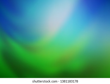 Light Blue, Green vector abstract bokeh pattern. An elegant bright illustration with gradient. The best blurred design for your business.