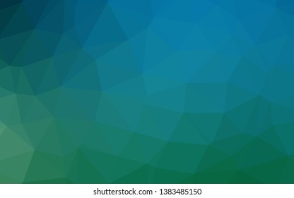 Light Blue, Green vector abstract polygonal texture. Modern geometrical abstract illustration with gradient. Polygonal design for your web site.