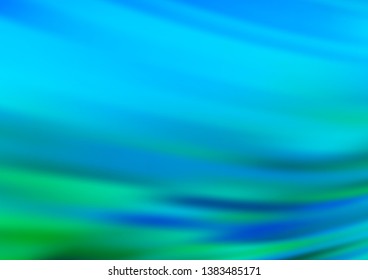 Light Blue, Green vector abstract blurred template. An elegant bright illustration with gradient. The best blurred design for your business.