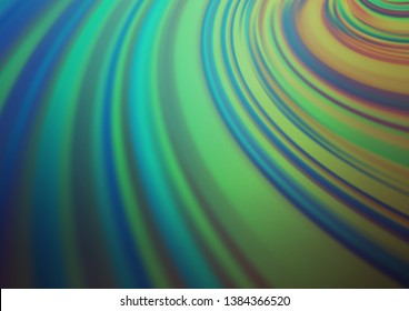 Light Blue, Green vector abstract template. Creative illustration in halftone style with gradient. The background for your creative designs.