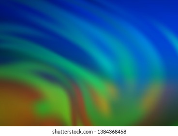 Light Blue, Green vector abstract bright background. A completely new color illustration in a bokeh style. The background for your creative designs.