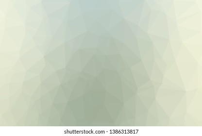 Light Blue, Green vector abstract polygonal cover. Triangular geometric sample with gradient.  Textured pattern for background.