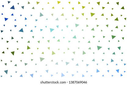 Light Blue, Green vector  abstract mosaic pattern. A completely new color illustration in a polygonal style. A new texture for your web site.